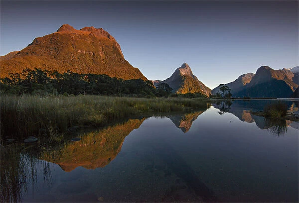 The majestic view of milford sound in the Fiordland national park, south island, New Zealand