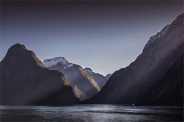 The majestic view of milford sound in the Fiordland national park, south island, New Zealand