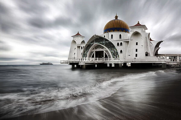 Malacca Straits Mosque (Masjid Selat Melaka), Malaysia