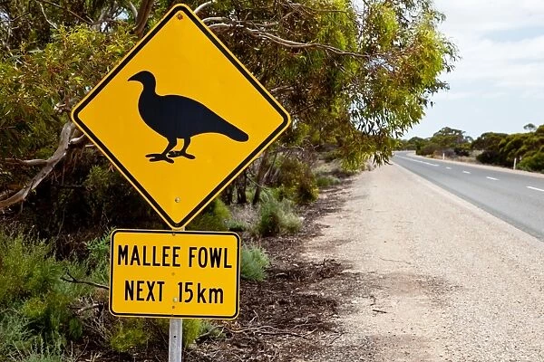 Mallee Fowl Warning sign
