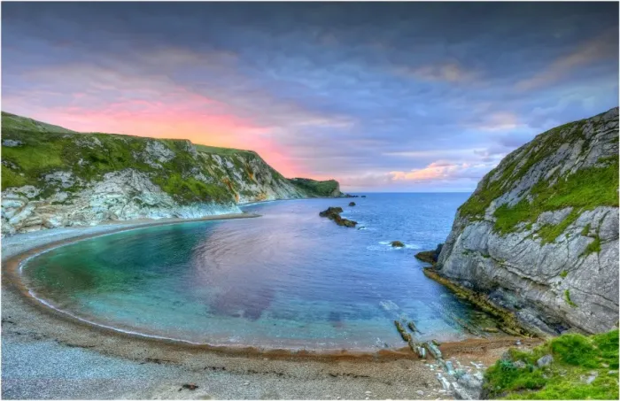 Framed Print : Man O War bay, on the Jurassic coastline of Dorset, England, United Kingdom Framed Print : Man O War bay, on the Jurassic coastline of Dorset, England, United Kingdom