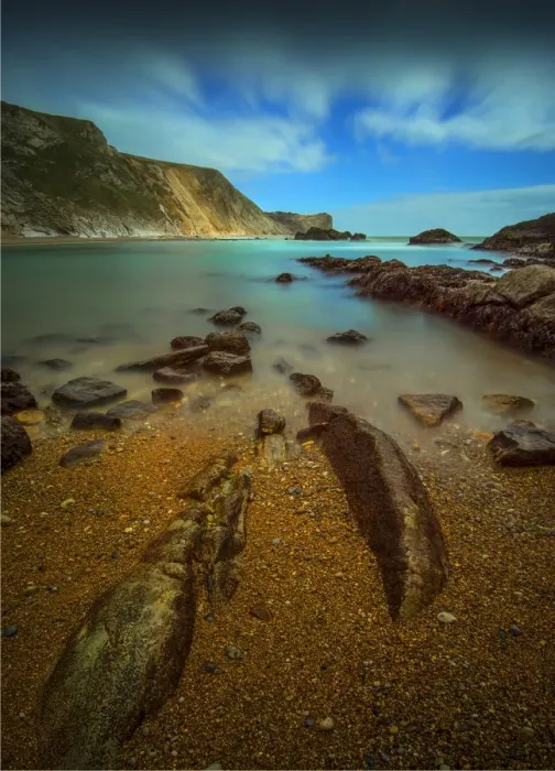 Framed Print : Man O War bay, on the Jurassic coastline of Dorset, England, United Kingdom Framed Print : Man O War bay, on the Jurassic coastline of Dorset, England, United Kingdom