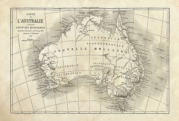 Map of Australia 1860