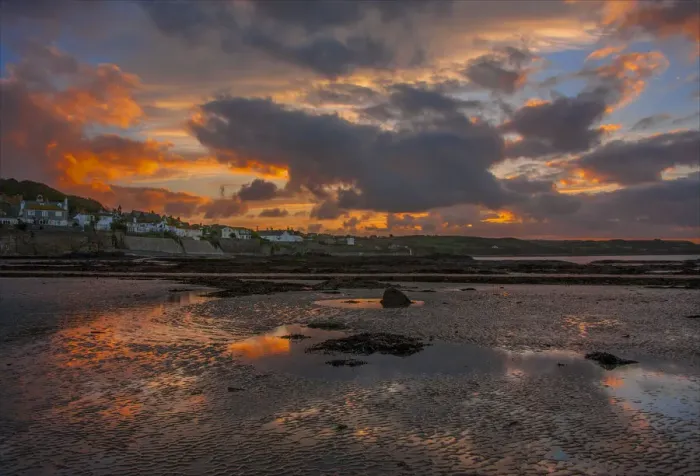 Framed Print : Marazion dawn