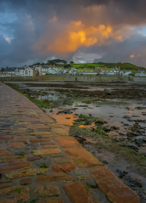 Framed Print : Marazion Dawn Cornwall
