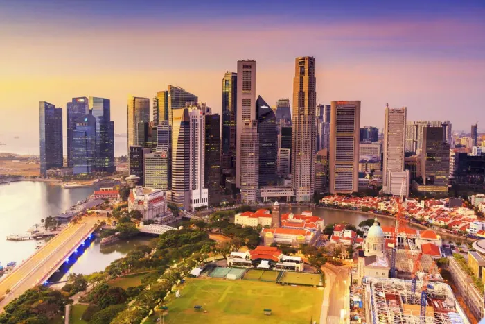 Framed Print : Marina bay, Singapore