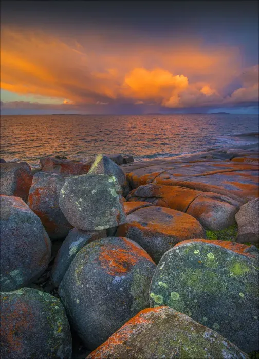Framed Print : Marshall bay dawn light