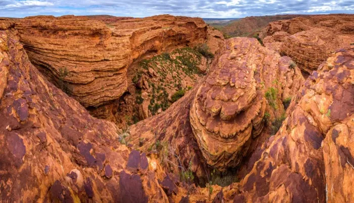 Framed Print : Maze of weathered sandstone domes at Watarrka National Park, Northern Territory