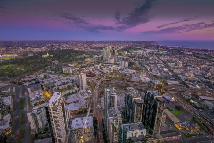 Framed Print : Melbourne city view, Victoria, Australia Framed Print : Melbourne city view, Victoria, Australia