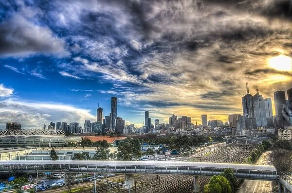 Melbourne on a Cloudy day