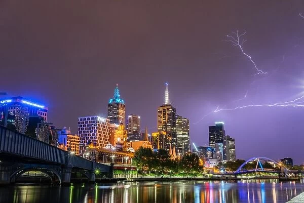 Melbourne lightning storm