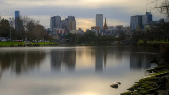 Framed Print : Melbourne long exposure sunset light Framed Print : Melbourne long exposure sunset light