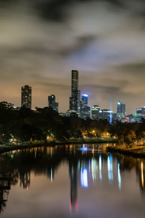 Framed Print : Melbourne at night