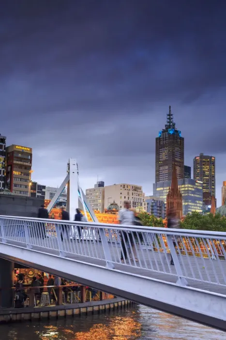 Framed Print : Melbourne by night, Australia
