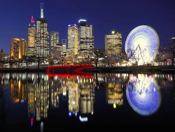 Melbourne Night Skyline