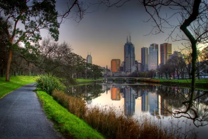 Framed Print : Melbourne Reflected Framed Print : Melbourne Reflected