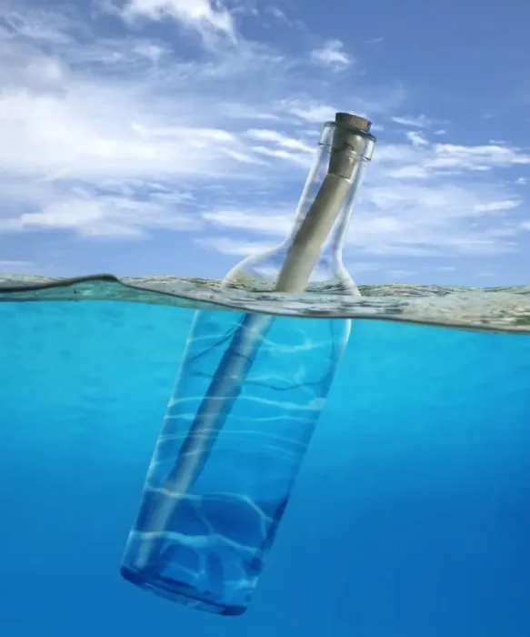 Framed Print : message in a bottle Framed Print : message in a bottle