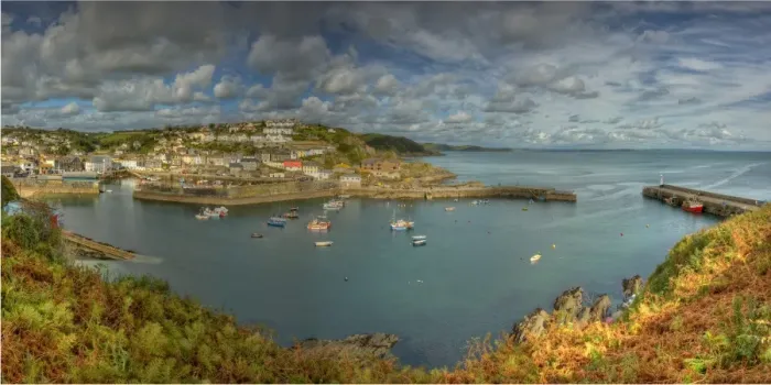 Framed Print : Mevagissey Harbour, Cornwall, England, United Kingdom