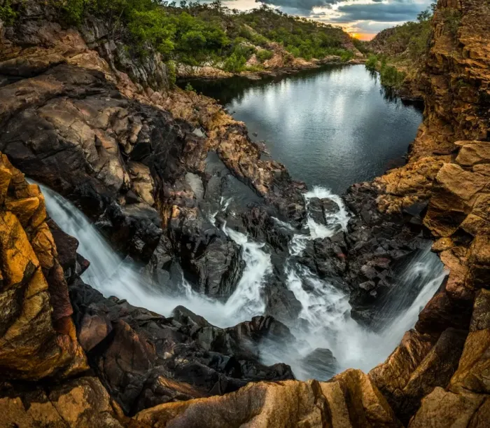 Framed Print : Middle Pool of Edith Falls at Katherine Gorge