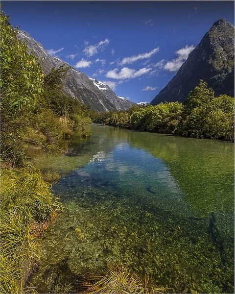 The Milford Track and Clinton River Valley in the South Island of New Zealand