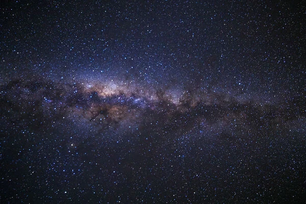 Milky way. The milky way soaring above in the clear night sky