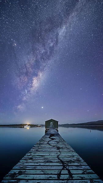 Milky Way Boomer Bay Boat Shed, Tasmania
