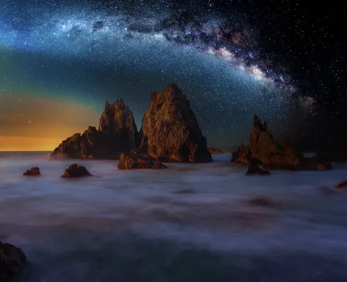 Framed Print : Milky Way over Camel Rock Framed Print : Milky Way over Camel Rock