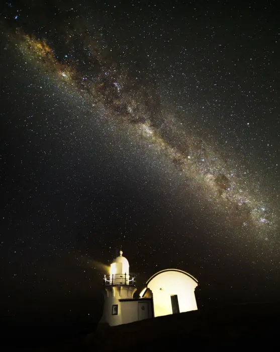 Framed Print : Milky way and lighthouse Framed Print : Milky way and lighthouse