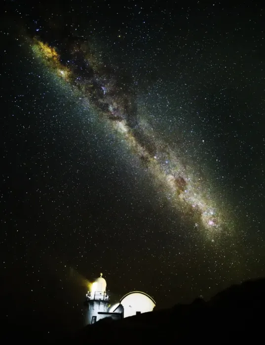 Framed Print : Milky Way over Lighthouse