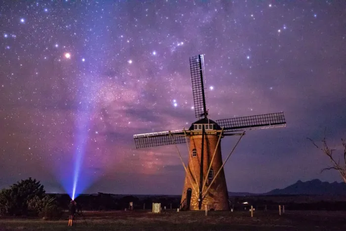 Framed Print : The Milky Way Behind The Lily - Dutch Windmill - Stirling Ranges, Amelup - Western Australia Framed Print : The Milky Way Behind The Lily - Dutch Windmill - Stirling Ranges, Amelup - Western Australia