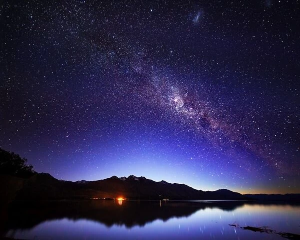 Milky Way over mountains at Glenorchy