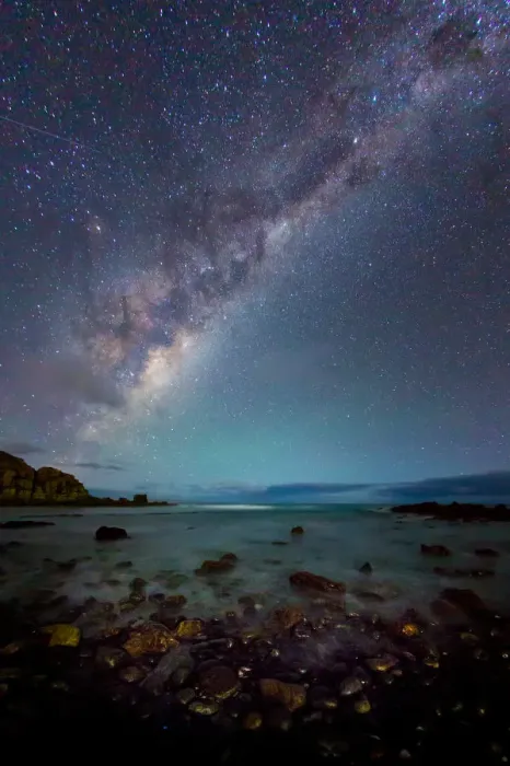 Framed Print : Milky Way over Sleaford Bay. South Australia