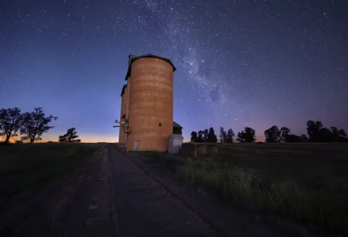 Framed Print : Milkyway silo on dawn Framed Print : Milkyway silo on dawn
