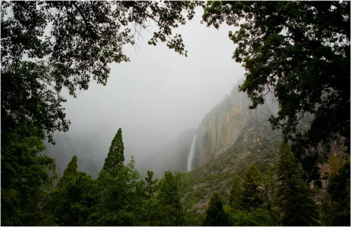 Framed Print : Mist descending, Yosemite national park, California, USA Framed Print : Mist descending, Yosemite national park, California, USA