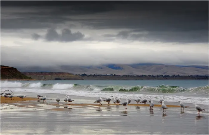 Framed Print : Moana beach Fleurieu Peninsula South Australia