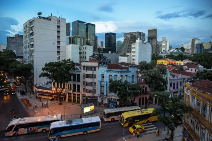 Framed Print : Modern and Historic Buildings of Lapa, Rio de Janeiro, Brazil, South America Framed Print : Modern and Historic Buildings of Lapa, Rio de Janeiro, Brazil, South America