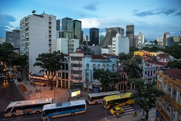 Modern and Historic Buildings of Lapa, Rio de Janeiro, Brazil, South America