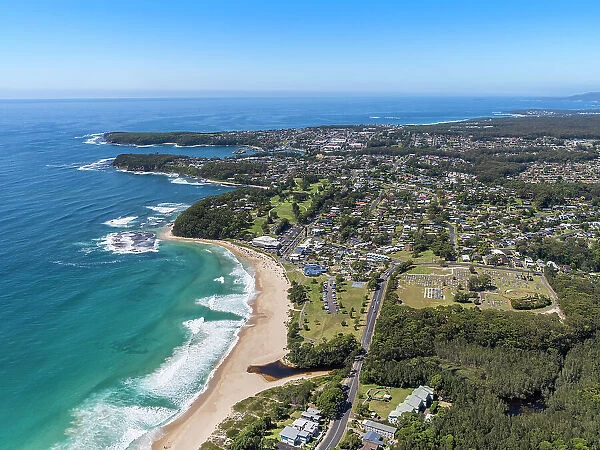 Mollymook. Aerial view of Mollymook, New South Wales, Australia