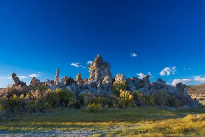 Framed Print : Mono lake rock formation