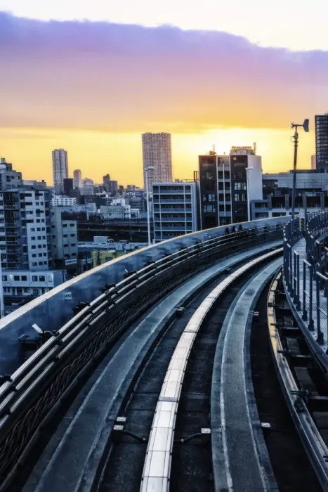 Framed Print : Monorail, Tokyo Framed Print : Monorail, Tokyo