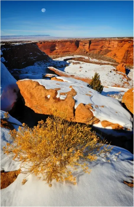 Framed Print : Moonlight, Canyon De-Chelly, Arizona, south western United States of America