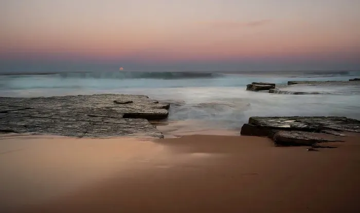 Framed Print : Moonrise Turimetta