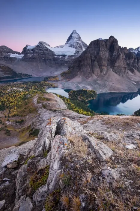 Framed Print : To the top of mount assiniboine