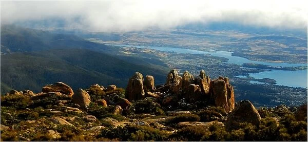 Mount Wellington, Hobart, the island state, Tasmania, Australia