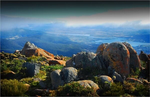 Mount Wellington, Hobart, the island state, Tasmania, Australia