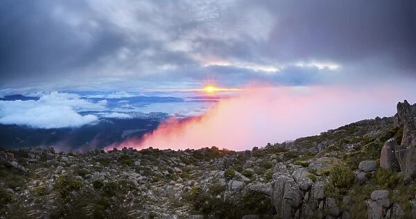 mount wellington is tasmania sunrise