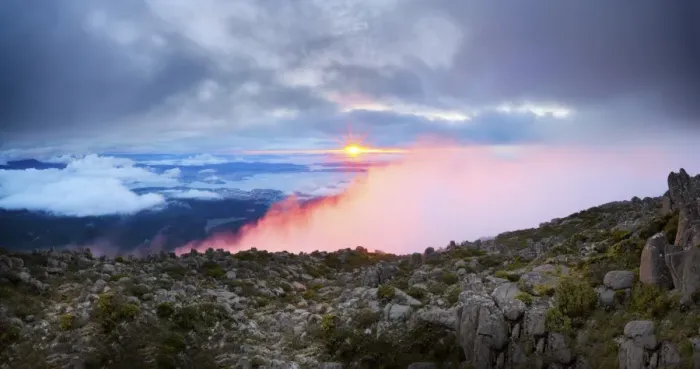 Framed Print : mount wellington is tasmania sunrise Framed Print : mount wellington is tasmania sunrise