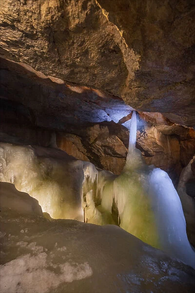 Mountain limestone caves, Hallstatt, Austria