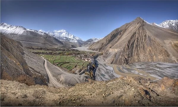 Mountain view near Dzarkot, Mustang region, Western Himalayas, Nepal