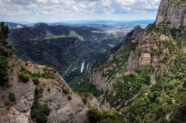 The Mountains of Montserrat, Barcelona, Catalonia, Spain